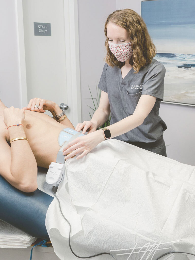 Dr. Erb giving a FlexSure™ treatment to a patient