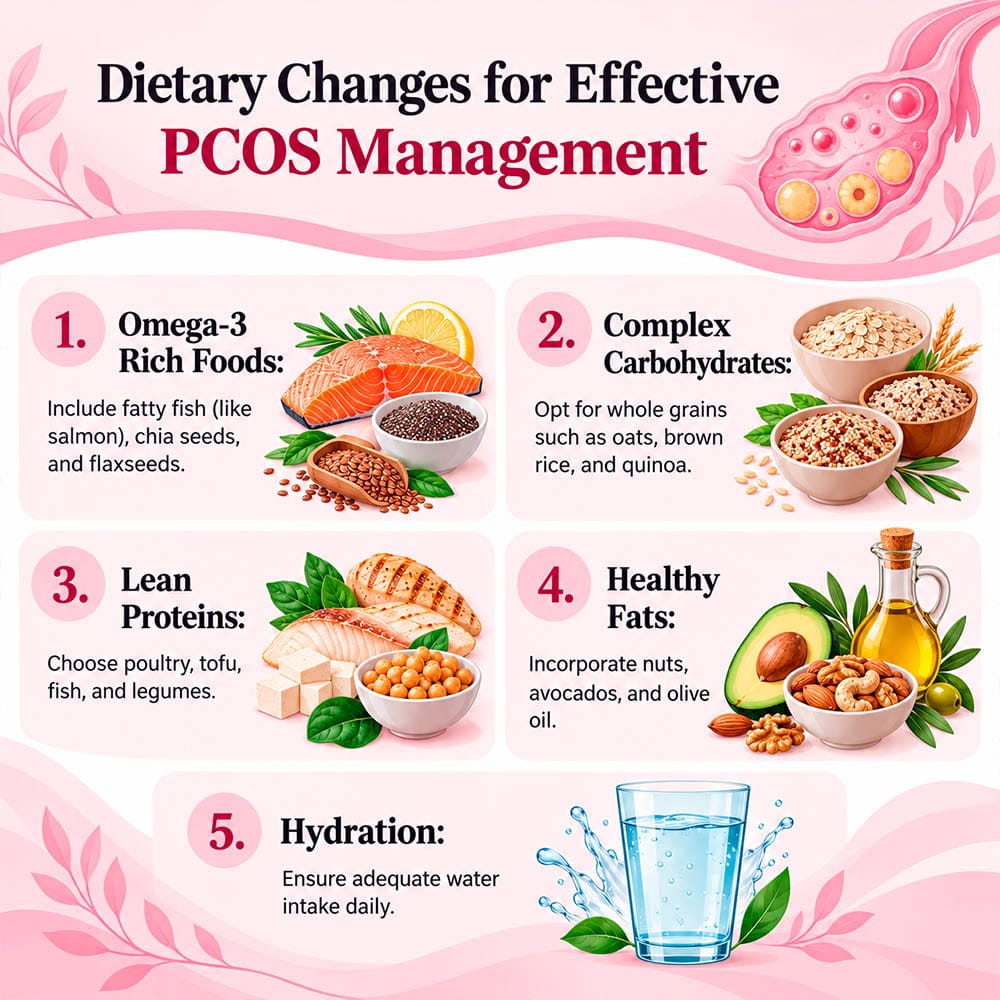 Dietary Changes For Effective PCOS Management